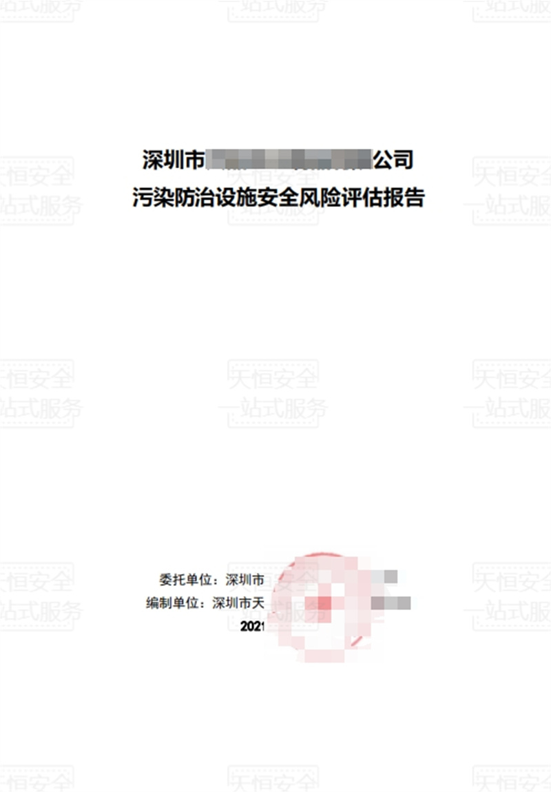 污染设施安全风险评估报告1